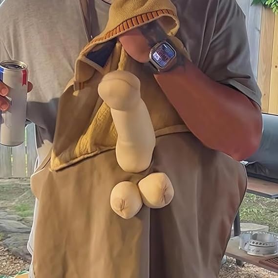 Chef's Prank Apron 2026 - Ultimate Funny Gag Gift for Men with Hidden Surprise Pocket, Creative Novelty Apron for Kitchen Pranks & Practical Jokes