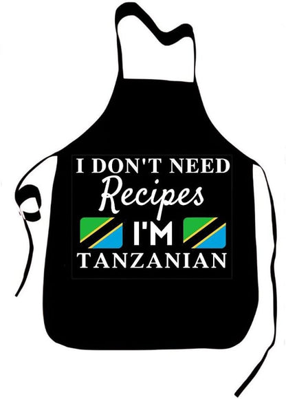 I Don't Need Recipes Novelty Chef Kitchen BBQ Apron Barber Chef Bib BBQ Kitchen Decor
