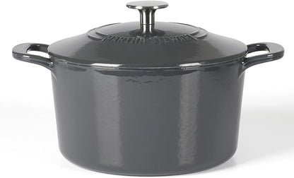 Martha Stewart Gatwick 4 Quart Enamel Cast Iron Dutch Oven - Grey by MarthaStewart