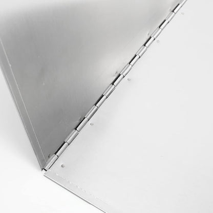Kichvoe Stainless Steel Oil Splash Baffle 31.49X11.81 Inch Foldable Stove Splatter Guard Grease Protection Screen for Kitchen Frying Pans