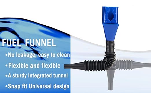 Funnels for Automotive Use,Flexible Draining Tool Snap Funnel,Retractable Automotive Fuel Funnel,Oil Snap for Cars and Motorcycles