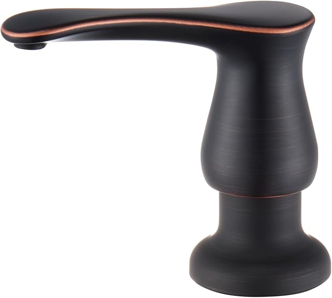 GAGALIFE Kitchen Sink Soap Dispenser Oil Rubbed Bronze, Built in Soap Dispenser with 17 OZ Bottle, Refill from The Top, Liquid Dispenser for Kitchen Sink by GAGALIFE