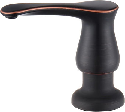 GAGALIFE Kitchen Sink Soap Dispenser Oil Rubbed Bronze, Built in Soap Dispenser with 17 OZ Bottle, Refill from The Top, Liquid Dispenser for Kitchen Sink by GAGALIFE
