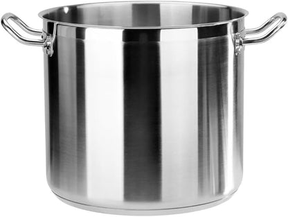 New Star Foodservice 16 Qt Stainless Steel Stock Pot with Cover, 18/8 Stainless Steel