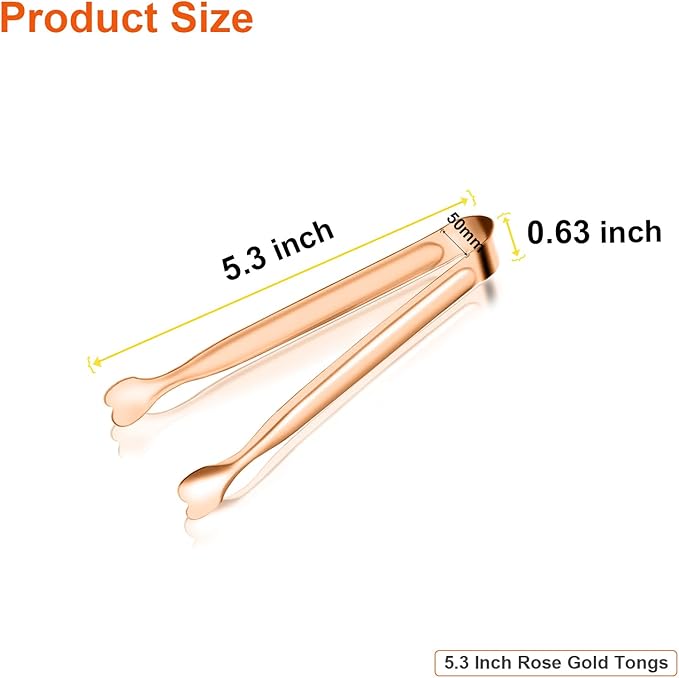 Small Serving Tongs, Anytrp 12-Pack Stainless Steel Sugar Tongs, 5.3inch Kitchen Metal Appetizers Tong for Serving Food, Buffets, Coffee Bar, Tea Party, Desserts Party and Ice Bucket - Image 6