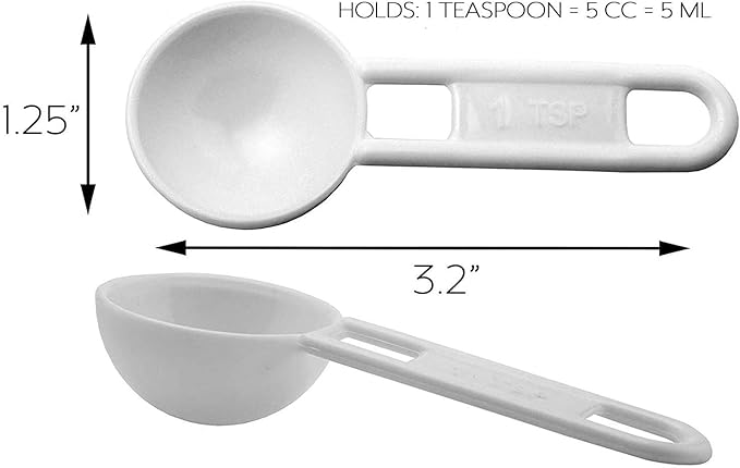 Cornucopia Brands Bulk Pack of Teaspoon Measuring Spoons (24-Pack); 5 ml / 5 cc Scoops Which Fit Inside a Spice Bottle - Image 6