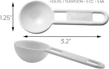 Cornucopia Brands Bulk Pack of Teaspoon Measuring Spoons (24-Pack); 5 ml / 5 cc Scoops Which Fit Inside a Spice Bottle - Image 6