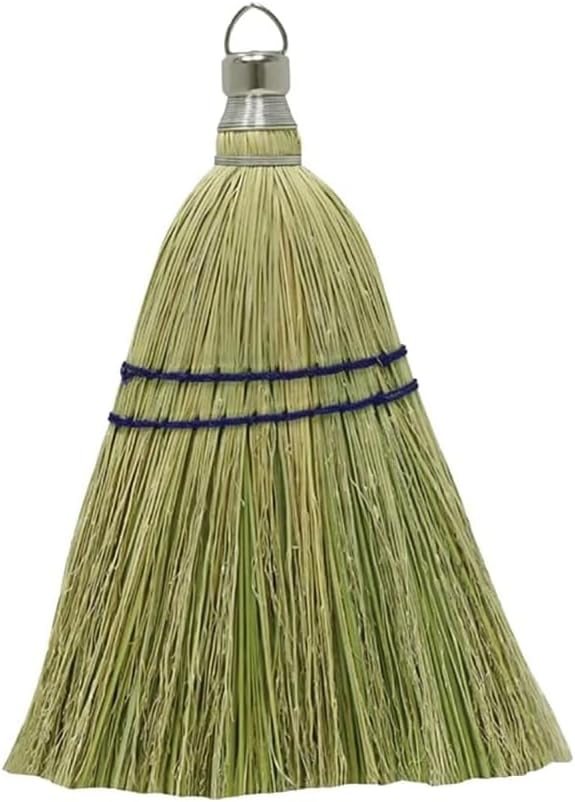 Rocky Mountain Goods Whisk Broom 12” - Heavy Duty Natural Corn Straw with Reinforced Nylon Stitching - Small Whisk for Car, Outdoor, Camping - Sturdy Metal Hang Design by Rocky+Mountain+Goods
