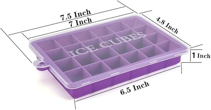 TAO CICADA Ice Cube Tray, 3 Pack Silicone Ice Cube Molds, Ice Cube Trays, Silicone Ice Trays, Easier to Release, BPA Free for Alcohol/Coffee/Beverages (Pink, Light blue, Purple) - Image 2