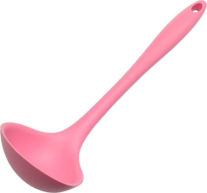 Chef Craft Premium Silicone Cooking Ladle, 11.25 inch, Pink by ChefCraft