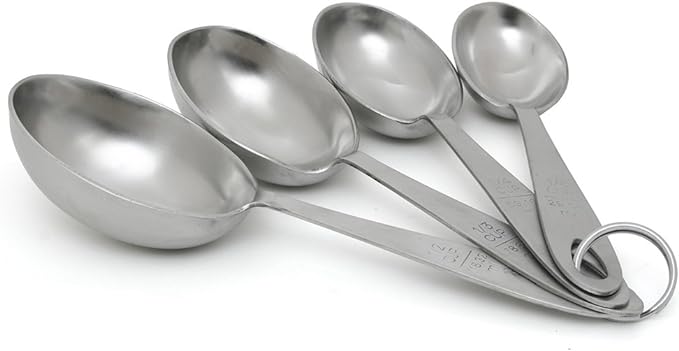 Lindy's MPC4 4-Piece Stainless Steel Measuring Scoop Set,Silver, 9 inches long by Lindys