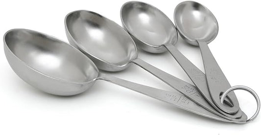 Lindy's MPC4 4-Piece Stainless Steel Measuring Scoop Set,Silver, 9 inches long by Lindys