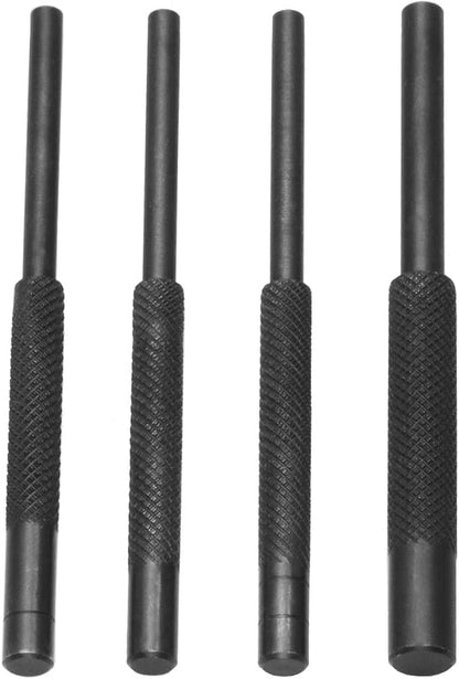 Pin Starter Punch Set Tool, Steel Roll Pin Starter Punch Tool, 1/16'', 3/32'', 1/8'', 5/64''