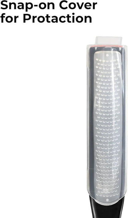 Cohesion Etched Zester & Grater Set of 2 - Kitchen Zester Tool for Lemon, Cheese, Garlic, Ginger, Nutmeg, Chocolate, Fruits, Vegetables - Sharp Premium Stainless Steel Blade with Protective Cover - Image 8