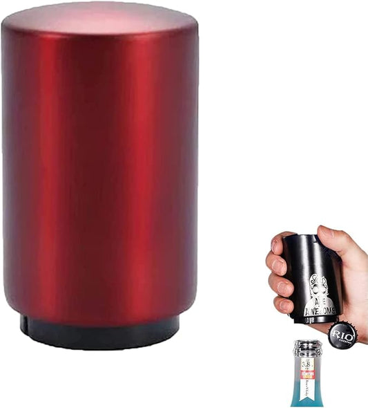 Stocking Stuffers Gift for Dad Mom, YUDANSI Push Down Bottle Opener, Automatic Beer Openers, Stainless Steel Bottle Cap Mover,Kitchen Gadgets, Beer Bar Accessories Gifts for Him BF, Magnetic Corkscrew