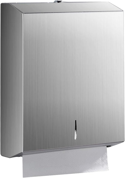 Paper Towel Dispenser Wall Mount - Multifold Trifold Paper Towel Dispensers, Large Capacity Stainless Steel Tissue Holder, Suitable for Bathrooms and Public Places by modunfulbathroom