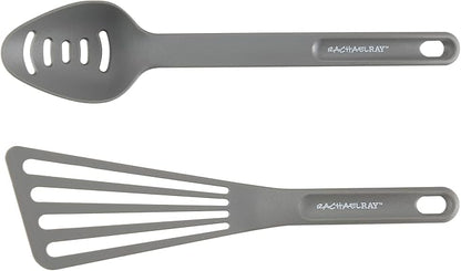 Rachael Ray - 16802 Rachael Ray Cucina Nonstick Cookware Pots and Pans Set, 12 Piece, Sea Salt Gray - Image 14