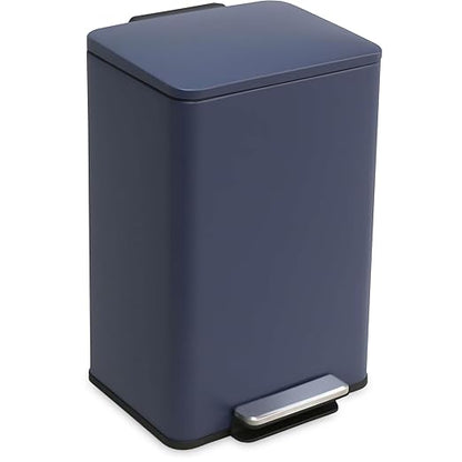 SIMPLI-Magic 50L / 13.2 Gallon Kitchen Trash Can - Soft-Close Lid, Hands-Free Step Pedal, Stainless Steel Garbage Can with Odor Filter, Smudge-Resistant Finish by Simpli-Magic
