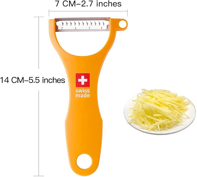 Original Swiss Made Peeler Vegetable&Fruits stainless steel blade Peeler for kitchen (ORANGE-vegetable grater)