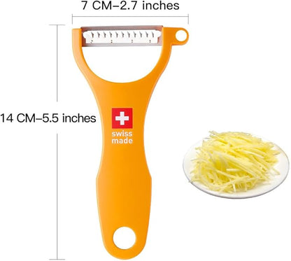 Original Swiss Made Peeler Vegetable&Fruits stainless steel blade Peeler for kitchen (ORANGE-vegetable grater)