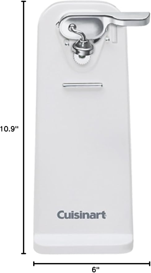 Cuisinart Deluxe Electric Can Opener, Single-Touch Automatic Can Opener, Easy-Clean Detachable Cutting Lever, Nonslip Base, CCO-50N, White - Image 2