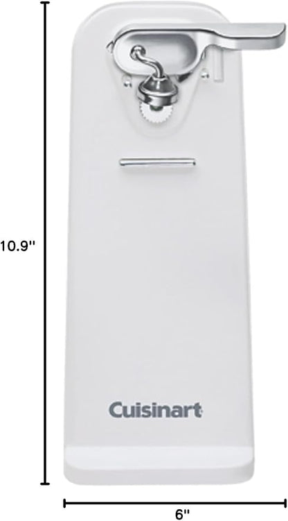 Cuisinart Deluxe Electric Can Opener, Single-Touch Automatic Can Opener, Easy-Clean Detachable Cutting Lever, Nonslip Base, CCO-50N, White - Image 2