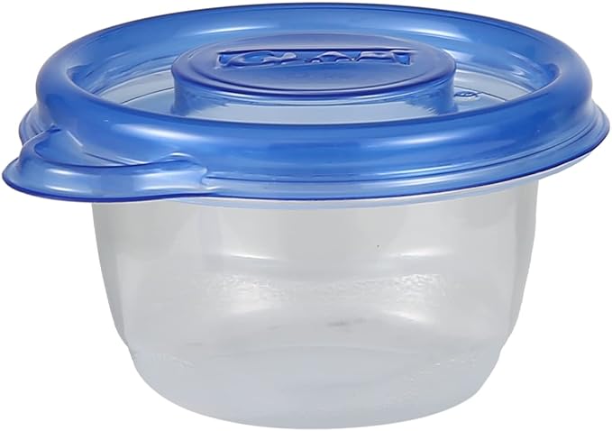 Glad GladWare Mini Round Food Storage Containers with Lids, Small BPA Free Reusable Plastic Snack Containers with Lock Tight Seal for Lunch, Portion Control, and On the Go, 4 Oz, 8 Count - Image 3