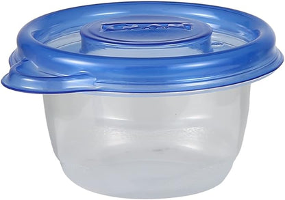 Glad GladWare Mini Round Food Storage Containers with Lids, Small BPA Free Reusable Plastic Snack Containers with Lock Tight Seal for Lunch, Portion Control, and On the Go, 4 Oz, 8 Count - Image 3