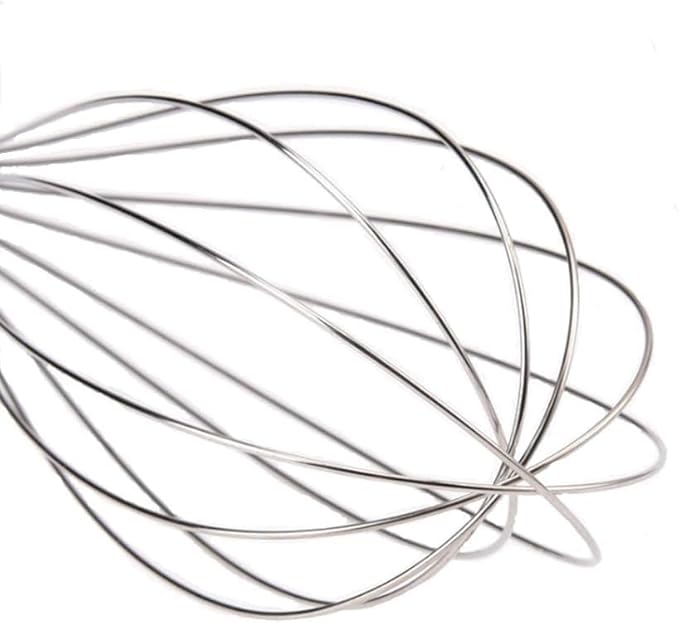 10 inch Stainless Steel Whisk, 5 inches for mixing small amounts of liquids, milkshakes, coffee, juice, etc. 2-piece set (buy 10 inches and get 5 inches as a gift) silver - Image 3