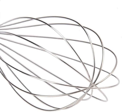 10 inch Stainless Steel Whisk, 5 inches for mixing small amounts of liquids, milkshakes, coffee, juice, etc. 2-piece set (buy 10 inches and get 5 inches as a gift) silver - Image 3