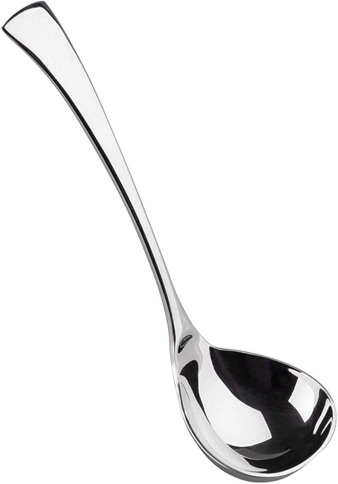 IMEEA 7.6-Inch Small Serving Ladle, 18/10 Stainless Steel Gravy Spoon for Sauce & Dressing