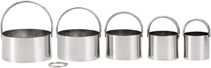 Tosnail Pastry Cutter, Dough Blender, 3 Cup Flour Sifter and Biscuit Cutter, 8 Pieces Stainless Steel Professional Dough Tools for Baking Cookies and Donuts