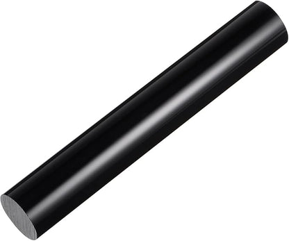 HARFINGTON Acrylic Clay Roller 6 Inch x 1 Inch Solid Non-Stick Plastic Round Tube Roller Polymer Clay Rod Fondant Rolling Pin for Shaping, Sculpting, Modeling DIY Crafts, Black