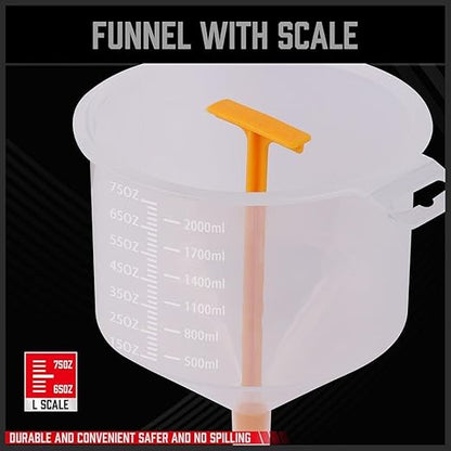 Ultimate No Spill Coolant Funnel Kit - 19-Piece Spill-Free Radiator Funnel Set, Spill Proof Radiator Bleeder Kit, Coolant Filling, Radiator Filler, Extra Funnels and Adapters for Universal Vehicle - Image 5