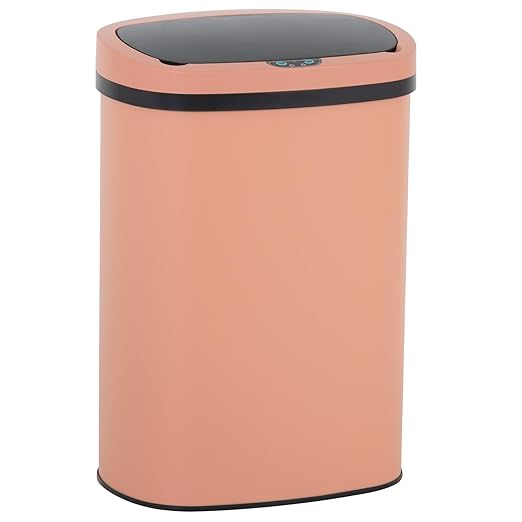 FDW Garbage Can 13 Gallon 50 Liter Kitchen Trash Can for Bathroom Bedroom Home Office Automatic Touch Free High-Capacity with Lid Brushed Stainless Steel Waste Bin by FDW