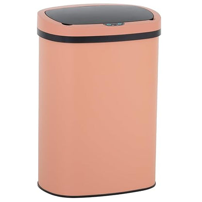 FDW Garbage Can 13 Gallon 50 Liter Kitchen Trash Can for Bathroom Bedroom Home Office Automatic Touch Free High-Capacity with Lid Brushed Stainless Steel Waste Bin by FDW