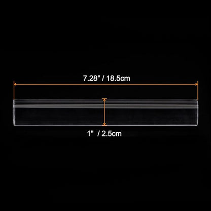 HARFINGTON Acrylic Clay Roller 7.28 Inch x 1 Inch Solid Non-Stick Plastic Round Tube Roller Polymer Clay Rod Fondant Rolling Pin for Shaping, Sculpting, Modeling DIY Crafts, Transparent