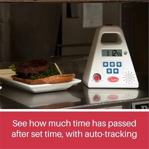 Cooper-Atkins FT24-0-3 Large Single Station Digital Kitchen Timer with Volume Control, 24 Hours Unit Range - Image 3