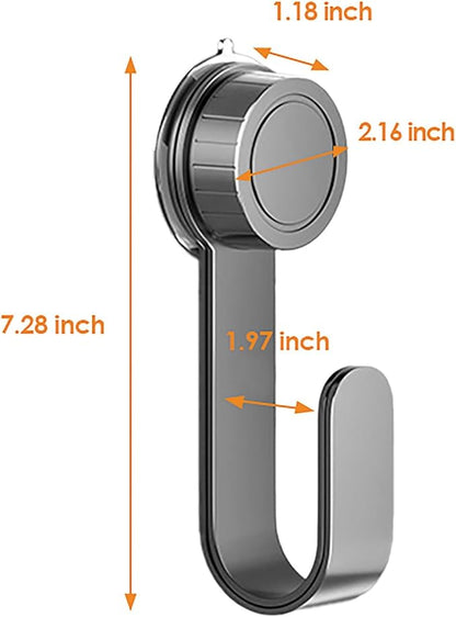 2 PCS Adjustable Pot Lid Holder, No Drill Adhesive Mount, Pot Lid Organizer for Cabinet Door/Wall Mounted, Fits 6-14" Lids