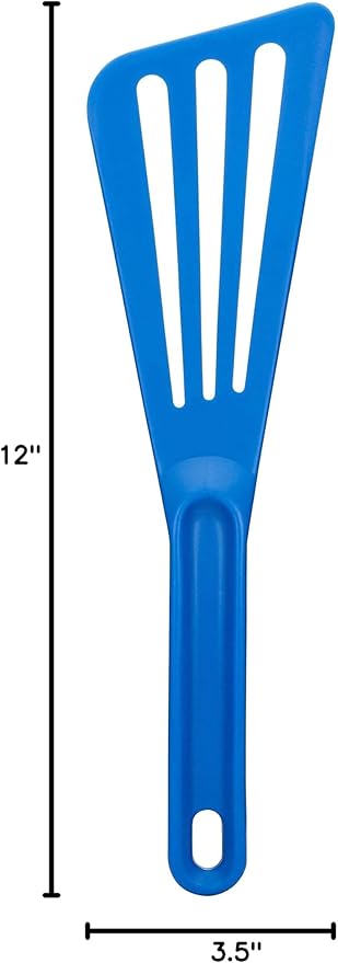 Matfer Bourgeat Exoglass® High Temperature Pelton Spatula, Blue - Image 9