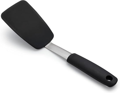 OXO Good Grips Small Silicone Flexible Turner Black & Good Grips Silicone Flexible Omelet Turner - Image 5