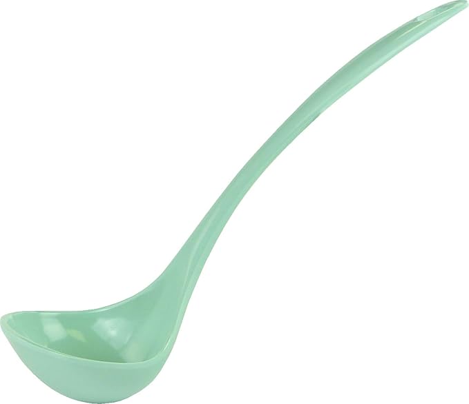 Reston Lloyd Melamine Soup Ladle Kitchen Utensil, Premium Quality Utensil with Heat Resistant Ergonomic Handle, Durable BPA-Free Plastic, 10.5 inch long, One Piece, Seafoam - Image 2