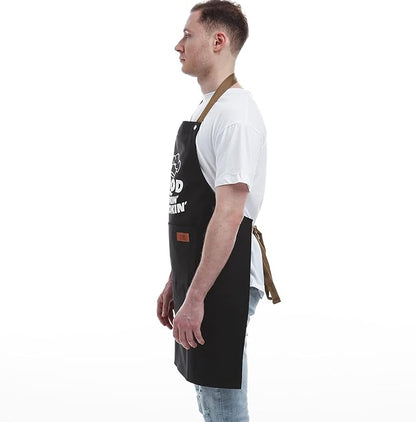 Gifts for Dad from Daughter Son, Father's Day Gifts - Birthday, Thanksgiving Gift for Dad, Manly Gift for Friends - Funny Birthday Presents for Him, Brother, Funny Cooking Apron with Pockets