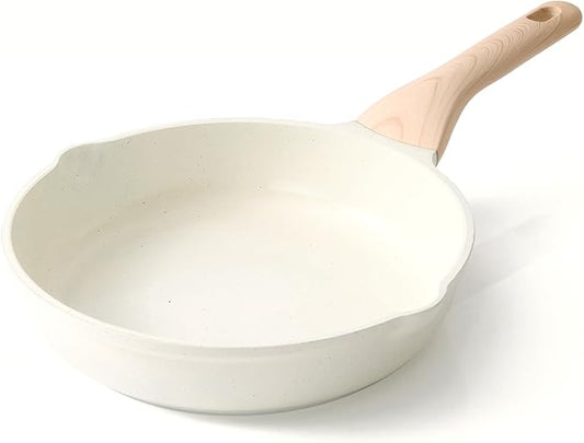 Kordisen Ceramic Non Stick Frying Pans Skillet, 9.5 Inch Ceramic Frying Pan Nonstick for Cooking Non Toxic, Healthy Induction Cookware, Heat Resistant Handle, PFOA & PFAS Free by Kordisen