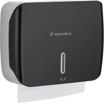 Paper Towel Dispenser Wall Mount - No-Drill Adhesive Multifold Paper Towel Dispenser for RV Bathrooms, Guest Suites & Compact Kitchens, Locking Commercial Design by modunfulbathroom