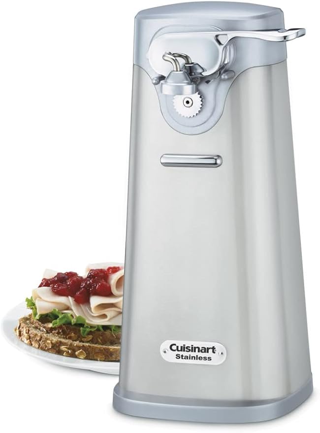 Cuisinart SCO-60 Deluxe Electric Can Opener,Quality-Engineered Motor System Allows you to Open Any Size Can,Stainless Steel,(Pack of 4) - Image 2