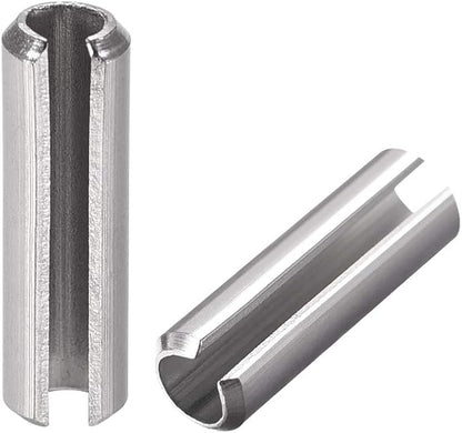 uxcell Slotted Spring Pin - M5 x 16mm 304 Stainless Steel Split Spring Roll Dowel Pins Plain Finish 20Pcs