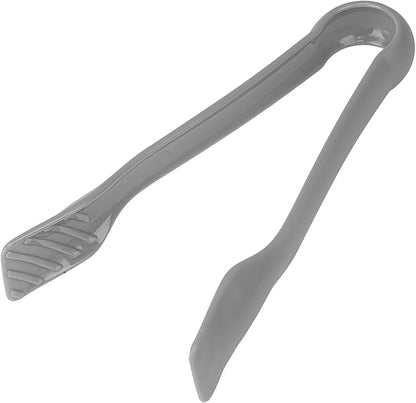 DecorRack 3 Pcs 6” x 8” x 10” Multi Cologray Plastic Tong Set, 3 Pack Durable BPA-Free Quality Heavy Duty Perfect for BBQ, Grilling, Salad, Buffets and Kitchen (White, Gray)