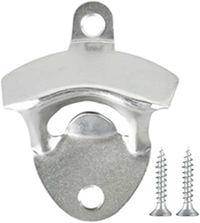 ANSLYQA 20 Pack Bottle Opener Wall Mounted, Vintage Beer Bottle Opener with Screws for Bars KTV Hotels Homes, (Silver) - Image 3