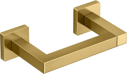 FEILERN Toilet Paper Holder Wall Mounted Post Pivoting Square Tissue Holders Roll Holder Hangers for Bathroom Commercial Toilet Paper Dispenser,Gold